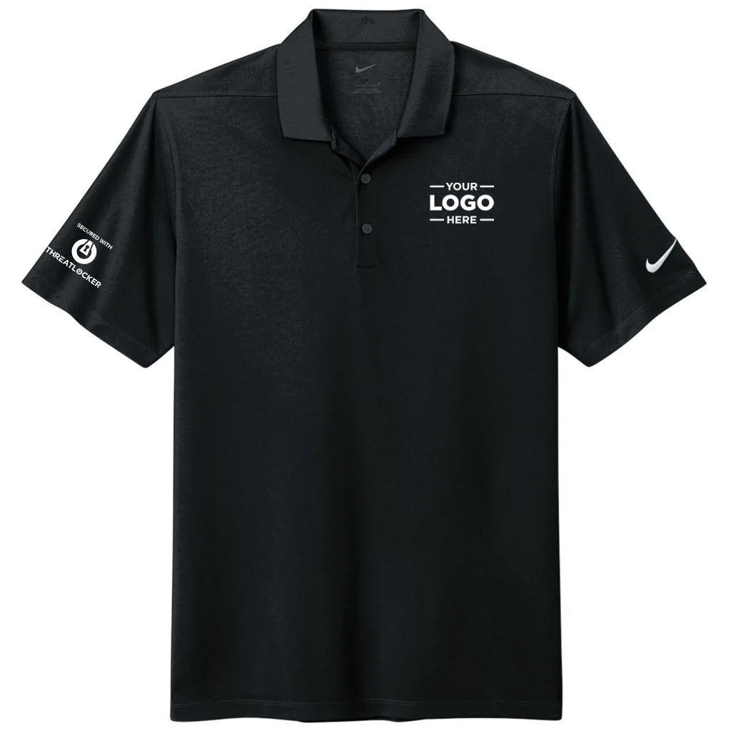 Nike Men's Black Dri-FIT Micro Pique 2.0 Polo
