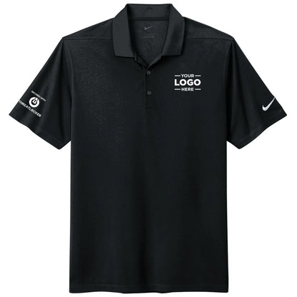 Nike Men's Black Dri-FIT Micro Pique 2.0 Polo