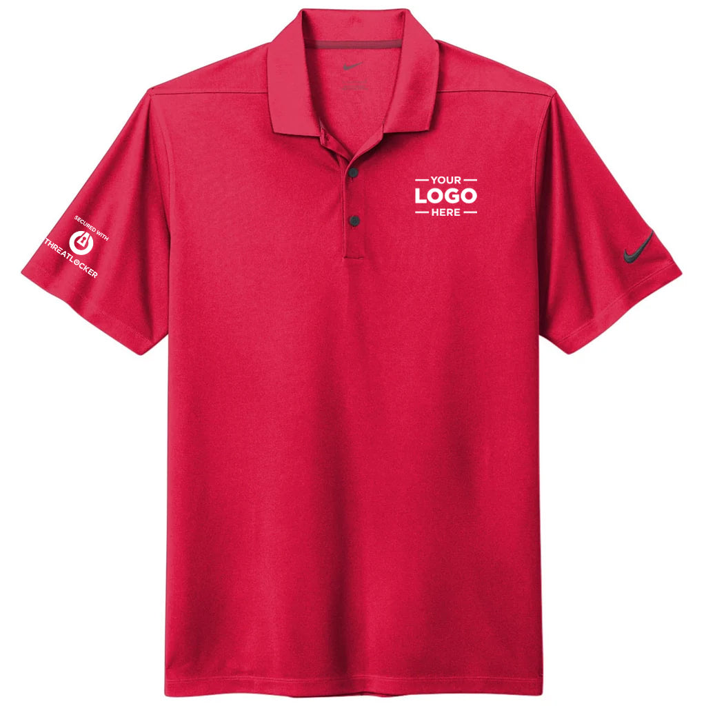 Nike Men's University Red Dri-FIT Micro Pique 2.0 Polo