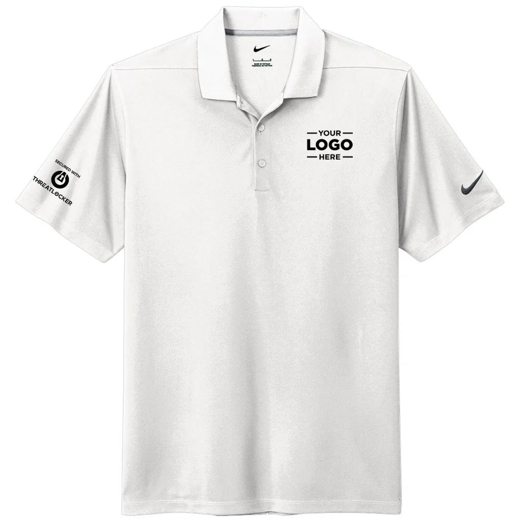 Nike Men's White Dri-FIT Micro Pique 2.0 Polo