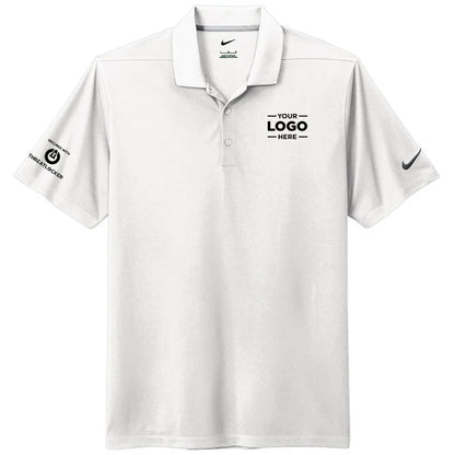 Nike Men's White Dri-FIT Micro Pique 2.0 Polo