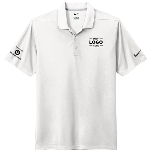 Nike Men's White Dri-FIT Micro Pique 2.0 Polo