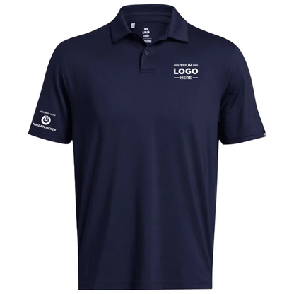 Under Armour Men's Navy Tee To Green Polo